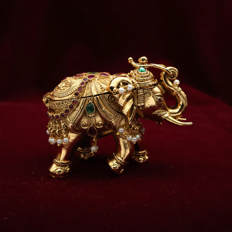Premium Nagas AD Kemp Royal Elephant Kumkum Box